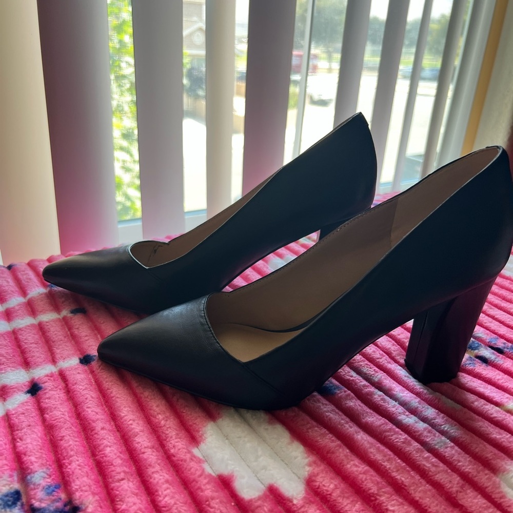 Franco Sarto black chunky heel